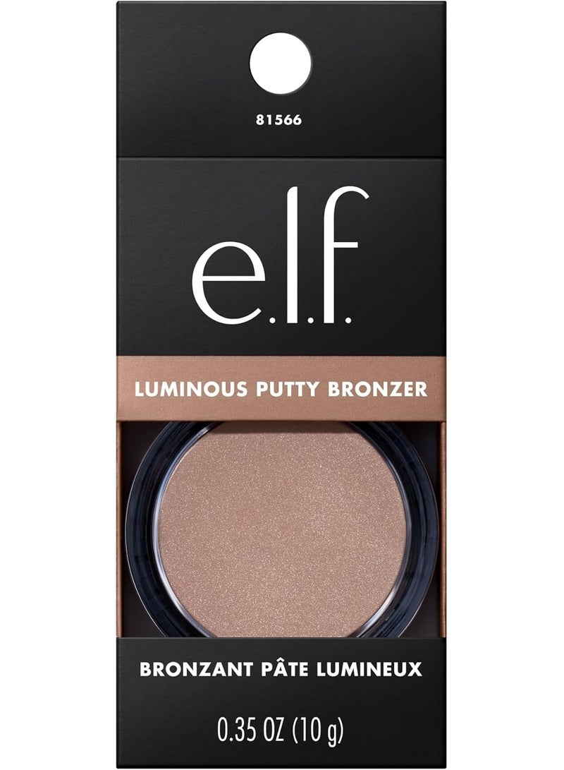 elf Luminous Putty Bronzer, Lightweight Putty-to-Powder Bronzer For A Radiant, Glowing Finish, Highly Pigmented, Vegan & Cruelty-Free, Vacay Mood - Image 3